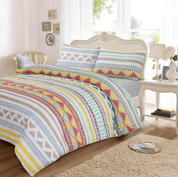 Luxury Oriental Bohemian Bedding Quilt Set with Pillowcases