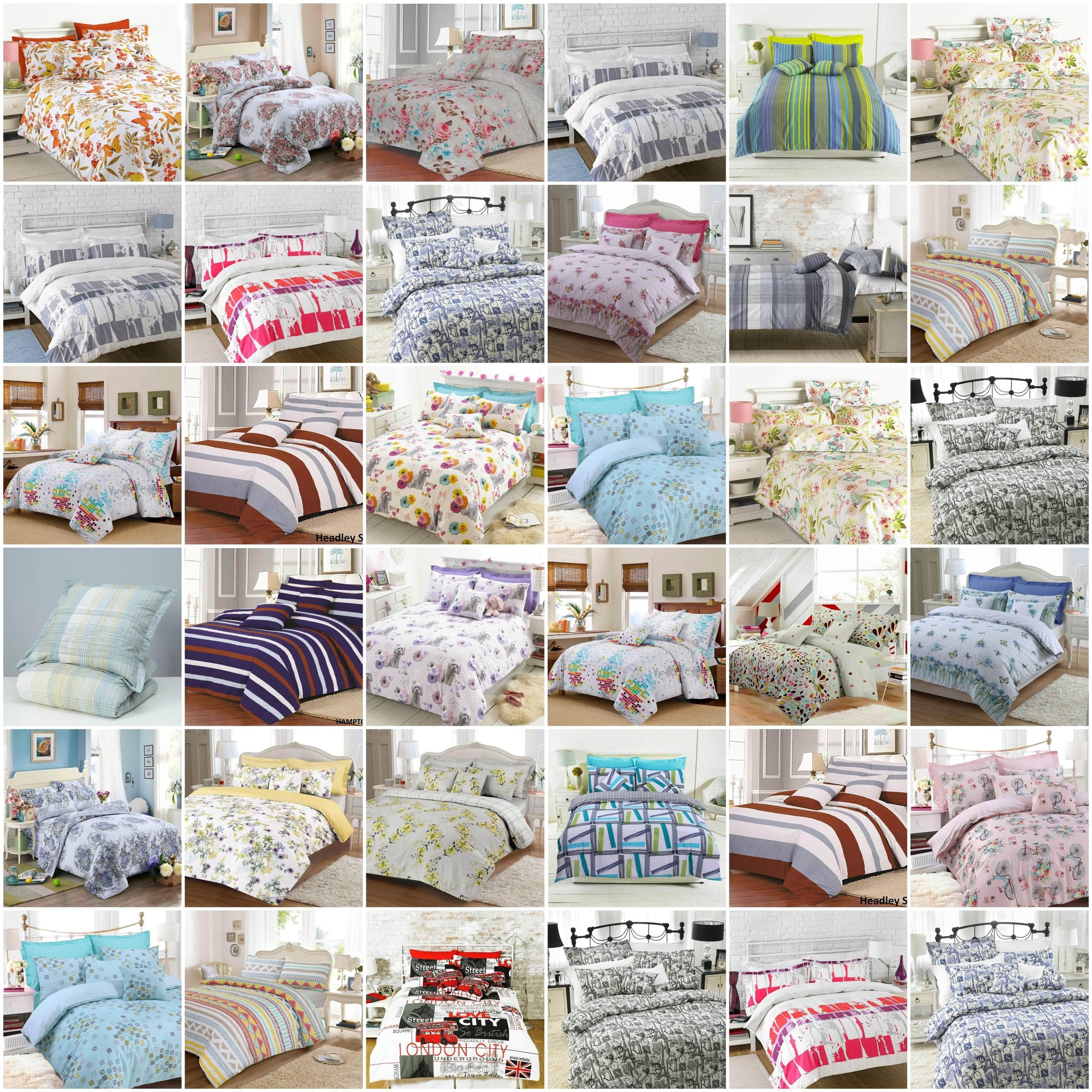 Printed Duvet Covers Set With Pillowcases