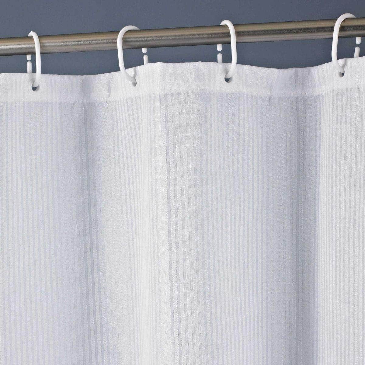 Luxury White Shower Curtains Shower Curtains 100% Polyester BedandbathLinen