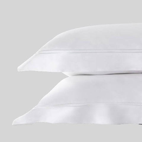 Plain white corded DUVET COVER SET