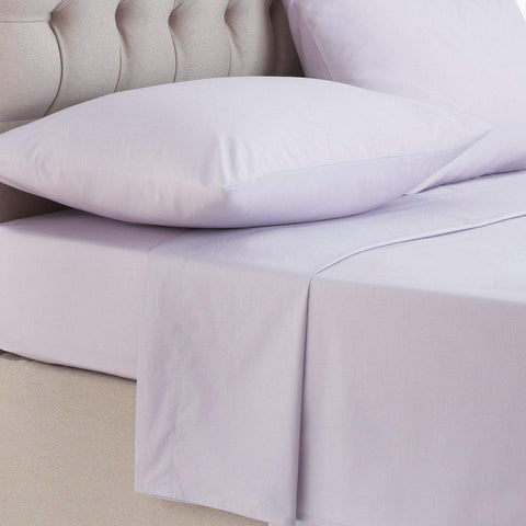 Plain 100% Egyptian Cotton 200 TC Flat Bed Sheets Luxury Single Double King Sizes Bed and Bath Linen