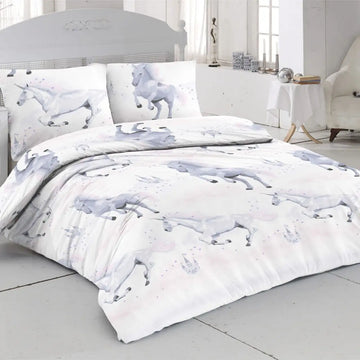 Unicorn Printed Duvet Quilt Cover Set