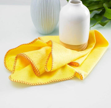 Yellow Dusters Cleaning Cloths Towel Set Pack of 10 BedandbathLinen